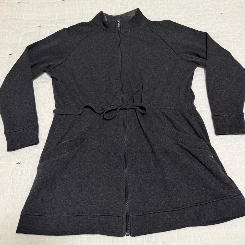 UGG Charcoal Fleece Zip-Up Jacket